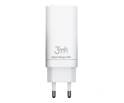 Ładowarka i akumulator 3MK 2xUSB-C 1xUSB 65W biała